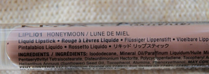 Nyx Lip Lingerie Liquid Lipstick #01 Honeymoon, #05 Beauty Mark