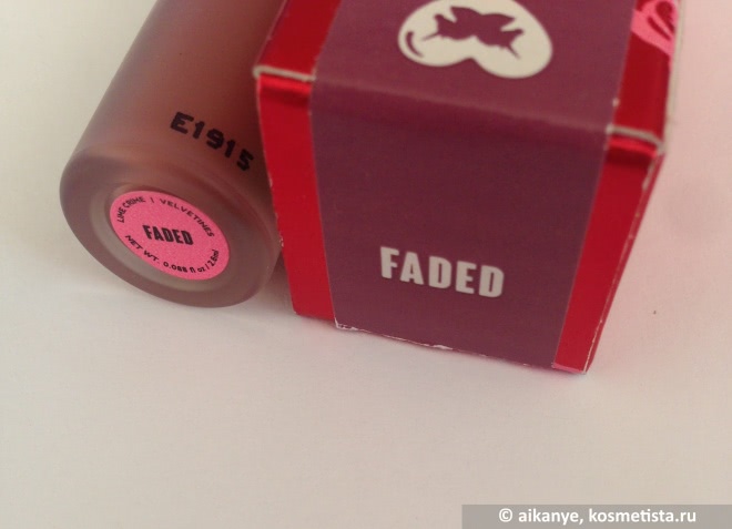 Lime Crime Velvetines Liquid matte lipstick в оттенке Faded
