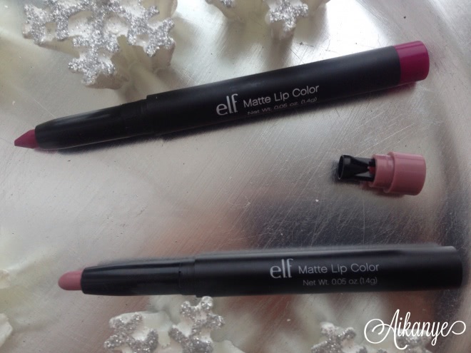 Карандаш-помады E.l.f. (elf) Matte lip color в оттенках tea rose, berry sorbet
