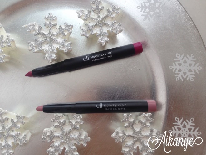 Карандаш-помады E.l.f. (elf) Matte lip color в оттенках tea rose, berry sorbet