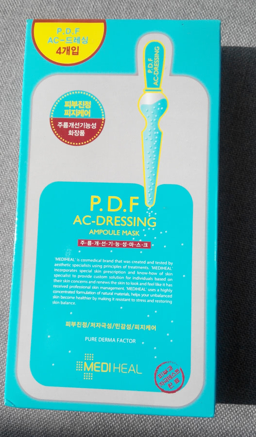 Тканевая маска для жирной, комбинированной и проблемной кожи Mediheal PDF AC-Dressing Ampoule Mask