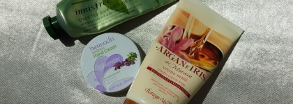 Мои кремы для рук: innisfree, Bottega Verde и herbacin