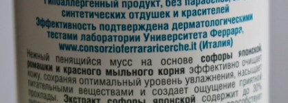 Очищающий пенящийся мусс для умывания "увлажнение и баланс" для жирной и комбинированной кожи от Natura Siberica