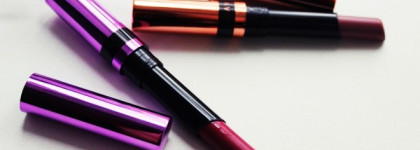 Губная помада Avon "Сияние цвета" в оттенках Vivid Cherry (Сочная вишня)  и Iced Mocha (Холодный мокко)