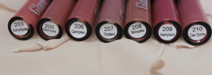 Белоснежка и семь... прекрасных помад Luxvisage Glam look lip cream velvet