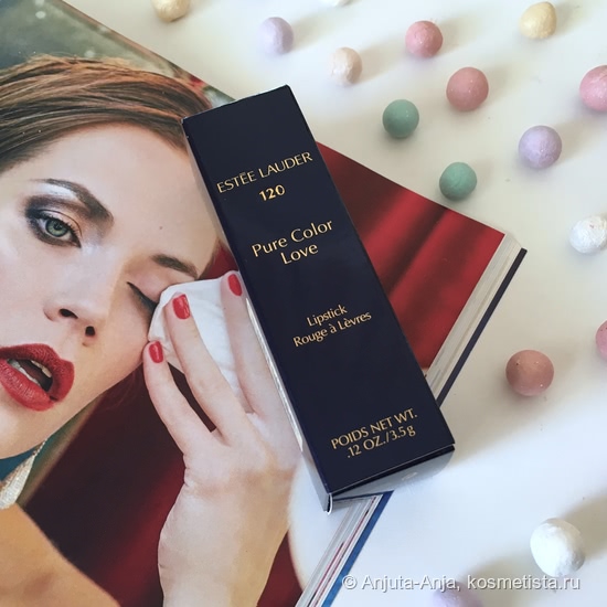 Estee Lauder Pure Color Love Lipstick в оттенке 120 - Rose Xcess