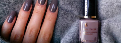 Уютная осень на ногтях с Mavala #152 Mauve Cendré