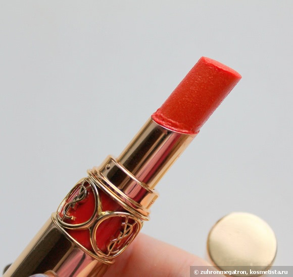 Осень с помадой YSL Rouge Volupte Perle Incandescent Orange #110