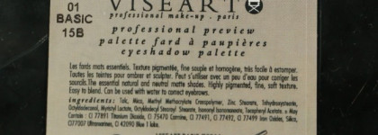 Viseart Eyeshadow Palette в оттенке 01 Neutral Matte