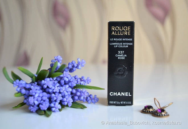 Розовая нежность Chanel Rouge Allure Luminous intense lip colour №337 "Camelia Rose"