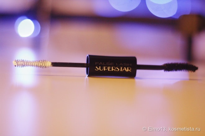 Эффект накладных ресниц с тушью False Lash Superstar от L'Oreal в черном оттенке