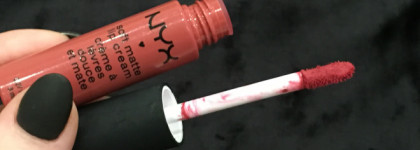 Две помады NYX Soft Matte Lip Cream - яркая San Paulo и сдержанная Abu Dhabi