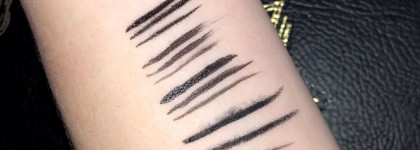 Ресничка - 4 средства для макияжа глаз: Подводка-фломастер в оттенках 501 (ультра чёрный) и 502 (тёмно-коричневый), Карандаш Perfect Contour N 786-2 и подводка Halaliner