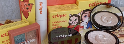 Новинки от Eclipse beauty рассыпчатая пудра, кремовые румяна, палетка теней и хайлайтер