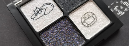 Немонохромный монохром от Rom&nd X Inapsquare: палетка теней B03 Glitz in Black и румяна B03 Black Balm