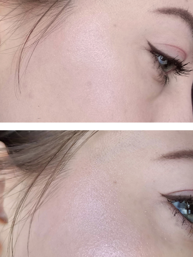 Essence So Mesmerizing Highlighter. Дневной свет. Можно разглядеть розовую базу