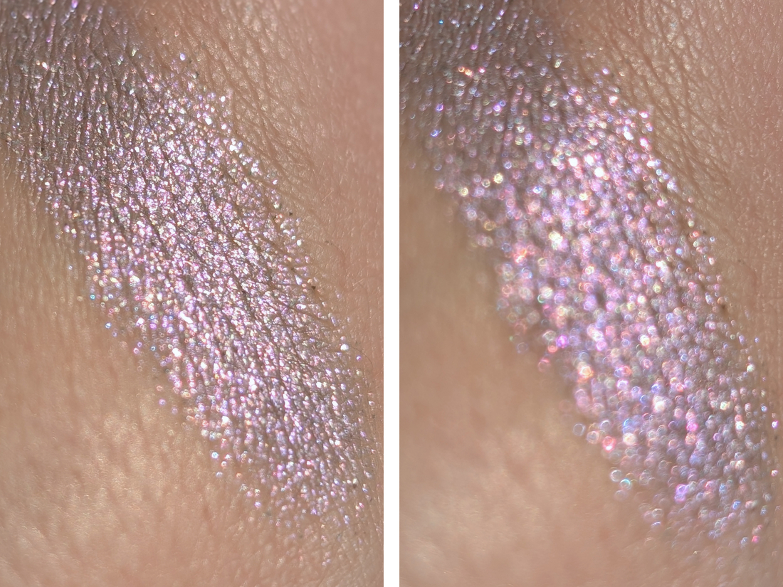 Ne Blednaya Magic Dust Lilac Silver, плотный слой, макро, яркое солнце