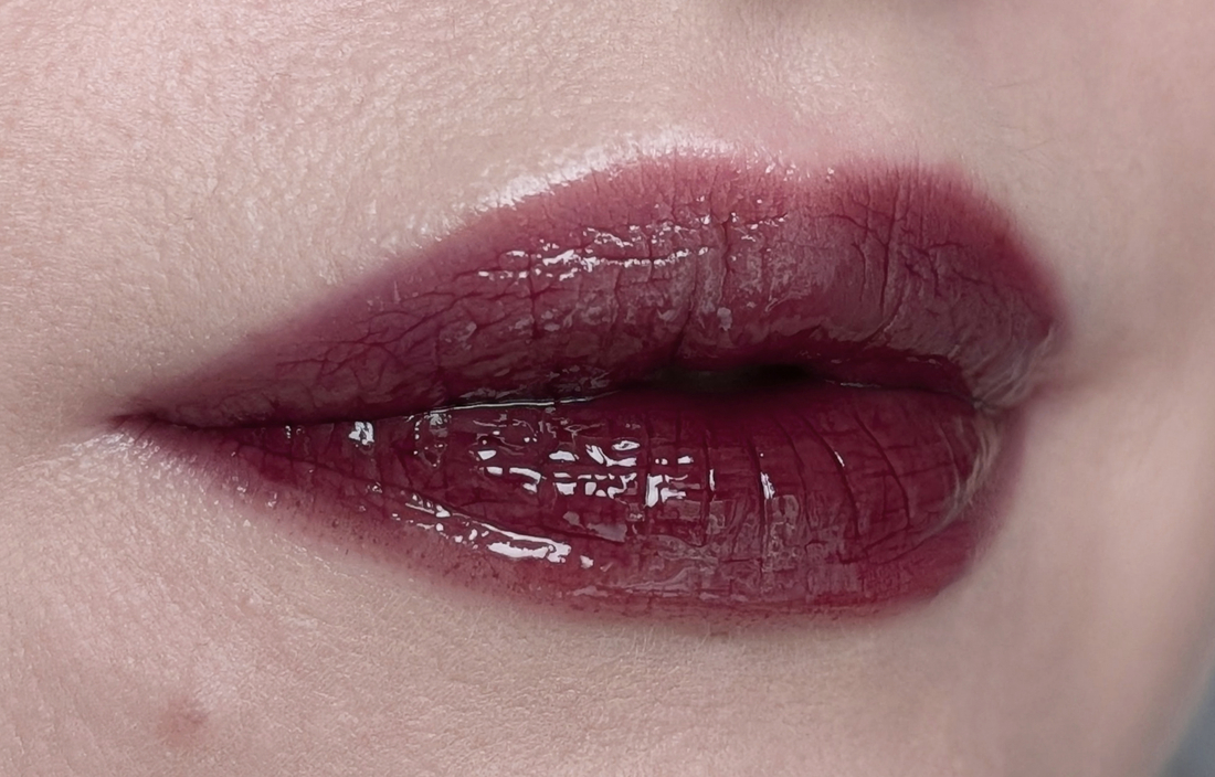 Laka Fruity Glam Tint 123 Unsweet Berry, три слоя, дневной свет