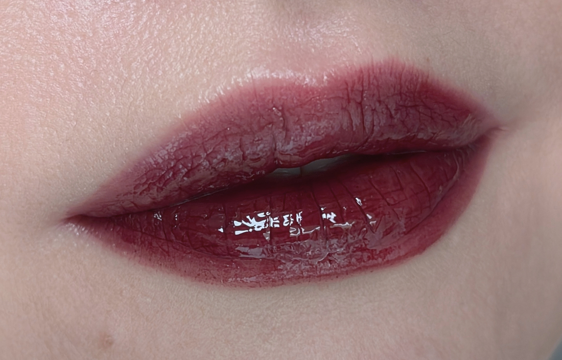 Laka Fruity Glam Tint 123 Unsweet Berry, три слоя, дневной свет