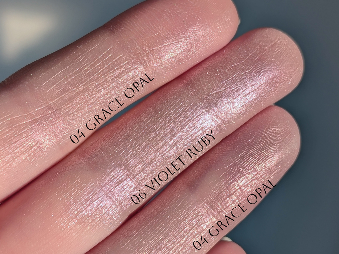 Clio Prism Highlighter 04 Grace Opal, 06 Violet Ruby, солнце