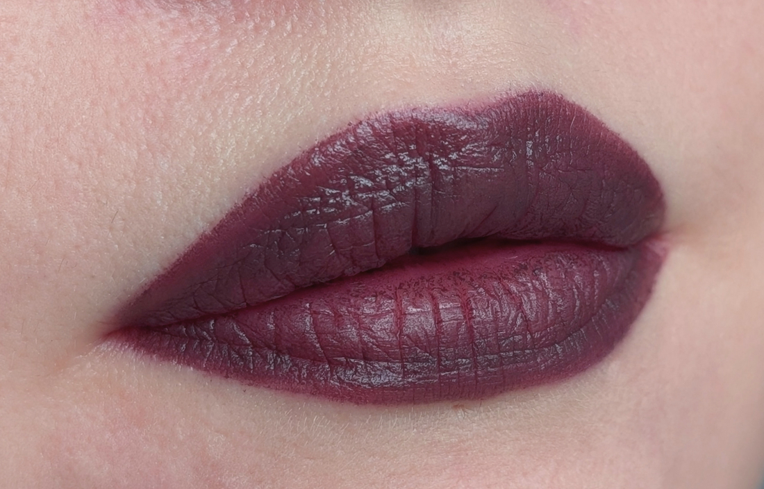 MAC Smoked Purple, спустя 2 часа после нанесения