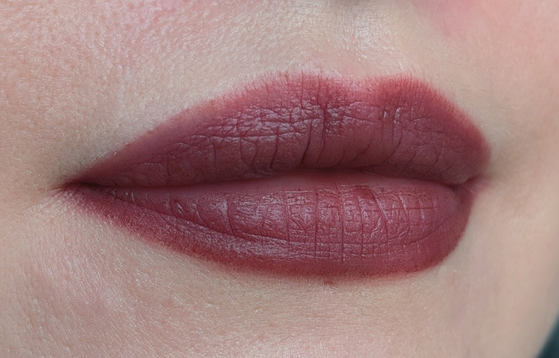 Hince Mood Enhancer Matte M010 Flair, 1,5 слоя, спустя 3 часа и перекус