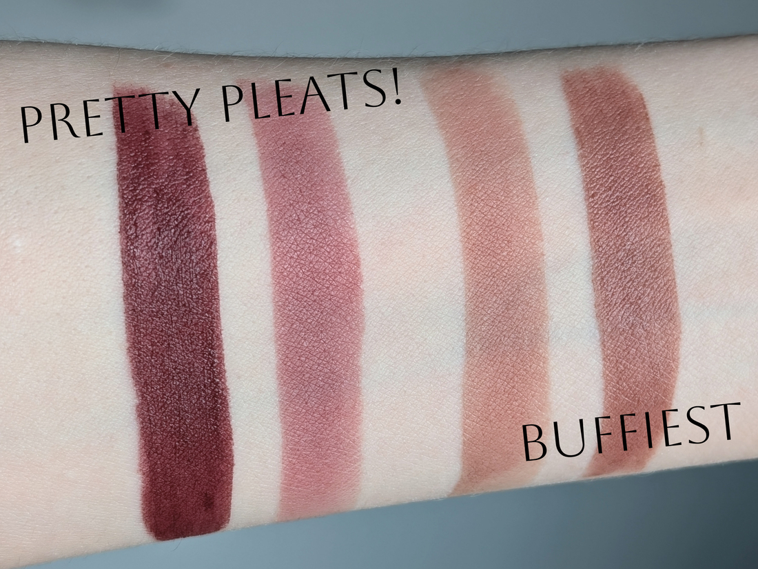 MAC Pretty Pleats! 2 слоя/1 слой, Buffiest 1слой/2 слоя, холодный дневной свет