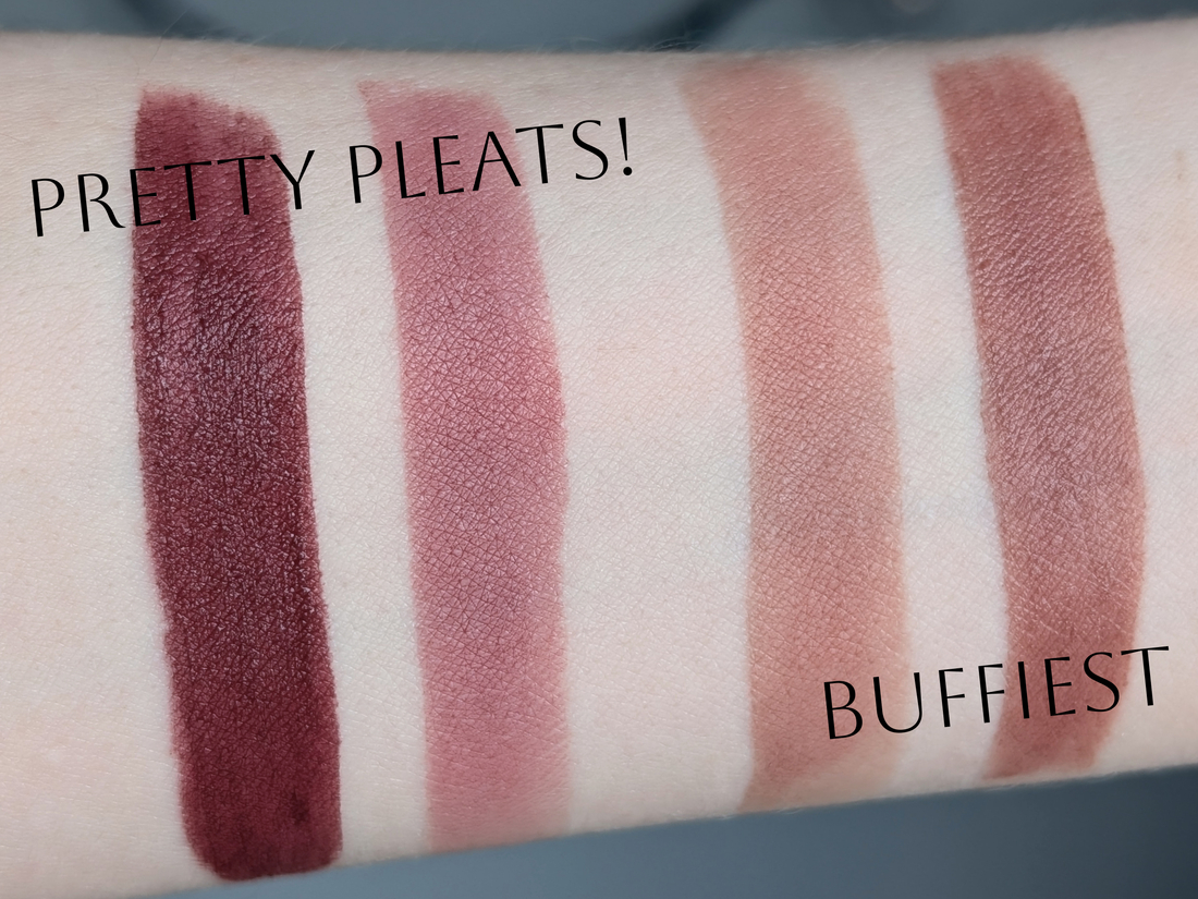 MAC Pretty Pleats! 2 слоя/1 слой, Buffiest 1слой/2 слоя, холодный дневной свет