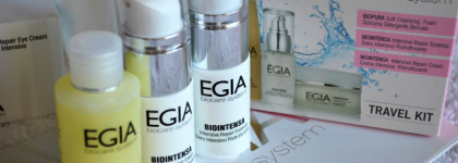 Egia biocare system. О продуктах в дорожном наборе "Travel kit Anti-age уход"