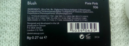 Моя давняя мечта - Sleek MakeUp Blush №936 Pixie Pink