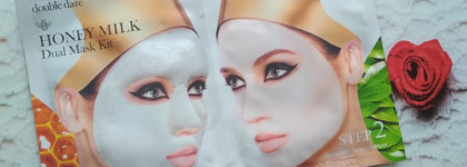 Сравнение повязки Double Dare OMG! Hair Band Yellow с аналогом с китайского сайта. А так же тканевые маски Honey Milk Dual Mask Kit