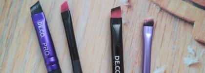 Моя Прелесть: DE.CO. кисть для подводки Pro angled liner. И ее сравнение с тремя аналогами