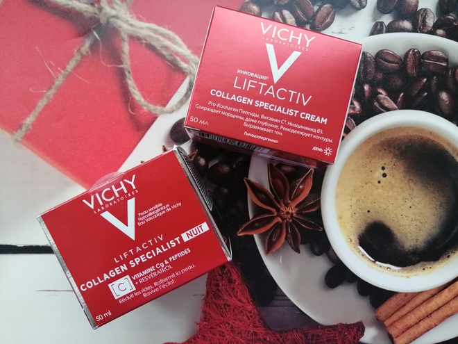 Vichy Liftactiv Collagen Specialist дневной и ночной кремы