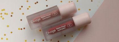 Divage Matte Cloud Liquid Lipstick №01 Peach Divine и №07 Bare Berry