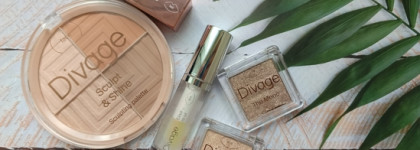 Макияж продуктами Divage. Палетка для контуринга, тени, помада и масло для губ