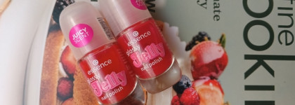 Red Week. Essence Glossy Jelly Nail Polish 02 Candy Gloss и 03 Sugar High