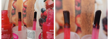 Red Week. Essence Glossy Jelly Nail Polish 02 Candy Gloss и 03 Sugar High