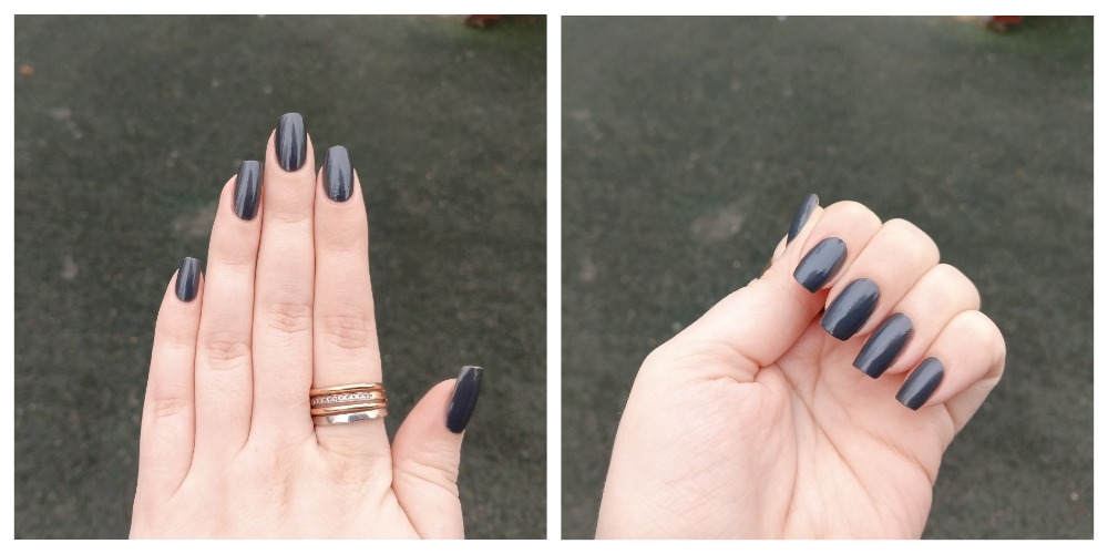 свотчи лака для ногтей Masura MasuMasu №ML061 Графит