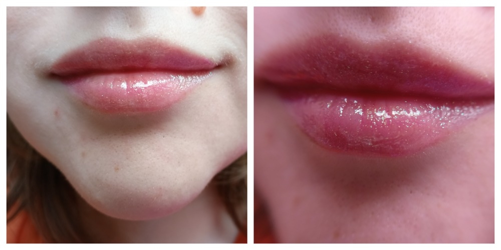 1 слой на губах Influence Beauty Creatium Lip Gloss Блеск для губ с дуохромным сиянием и зеркальным финишем