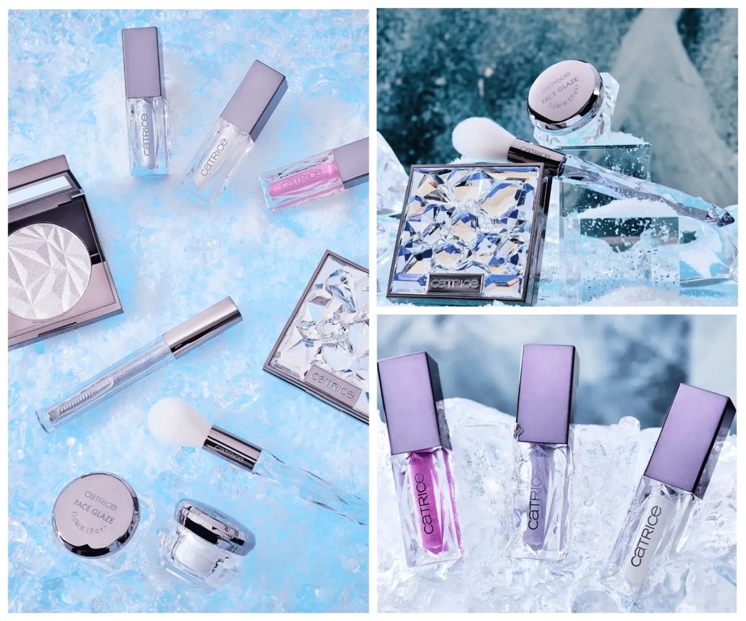 коллаж из официальных промо фотографий коллекции Catrice Arctic Illusion