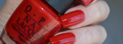 Лак для ногтей OPI Nail Laсquer Big Apple Red в классическом красном оттенке