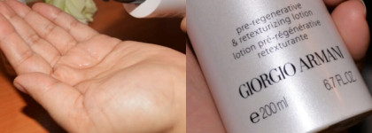 Мой уход от Giorgio Armani 1) Regenessence 3.R Pre-regenerative & retexturizing lotion  2)Regenessence 3.R Pre-regenerative & smoothing emulsion