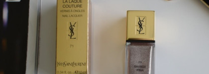 YSL La Laque Couture "Savage pink". Летний. Дикарский. Розовый. Разочаровавший