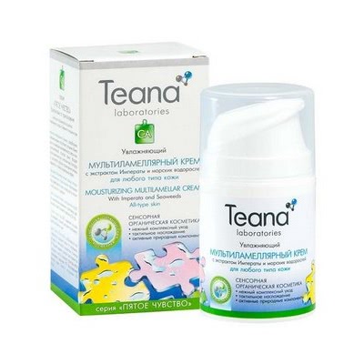 Teana laboratories Увлажняющий мультиламеллярный крем с экстрактом Императы и морских водорослей для любого типа кожи