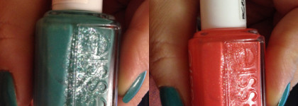 Летний маникюр с Essie Nail Polish 266 naughty nautical и Essie Nail Polish 268 sunday funday