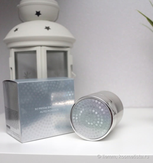 Пудра с вибрирующем спонжем M Prism Bright-on Auto Powder SPF 35/PA+++ 02 оттенок
