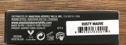 "Дымчатая слива". Помада "Anastasia Beverly Hills matte lipstick" в оттенке "Dusty Mauve"