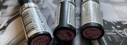 Три помады от Rimmel: 070, 066, 200
