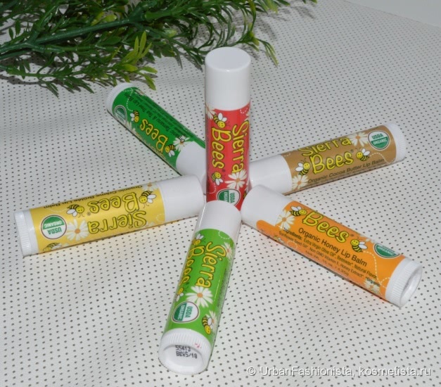 Органические бальзамы для губ Sierra Bees Organic Lip Balm Отзывы  покупателей Косметиста