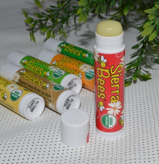 Органические бальзамы для губ Sierra Bees Organic Lip Balm